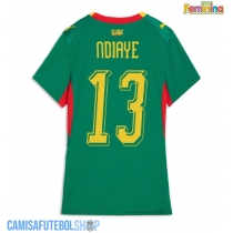 Camisa de time de futebol Senegal Iliman Ndiaye #13 Replicas 2º Equipamento Feminina Mundo 2026 Manga Curta